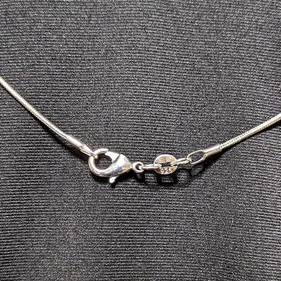 Signed BUTTERFLY Etch Green & Yellow Dichroic Glass Pendant w/ Sterling Chain - Picture 5 of 6